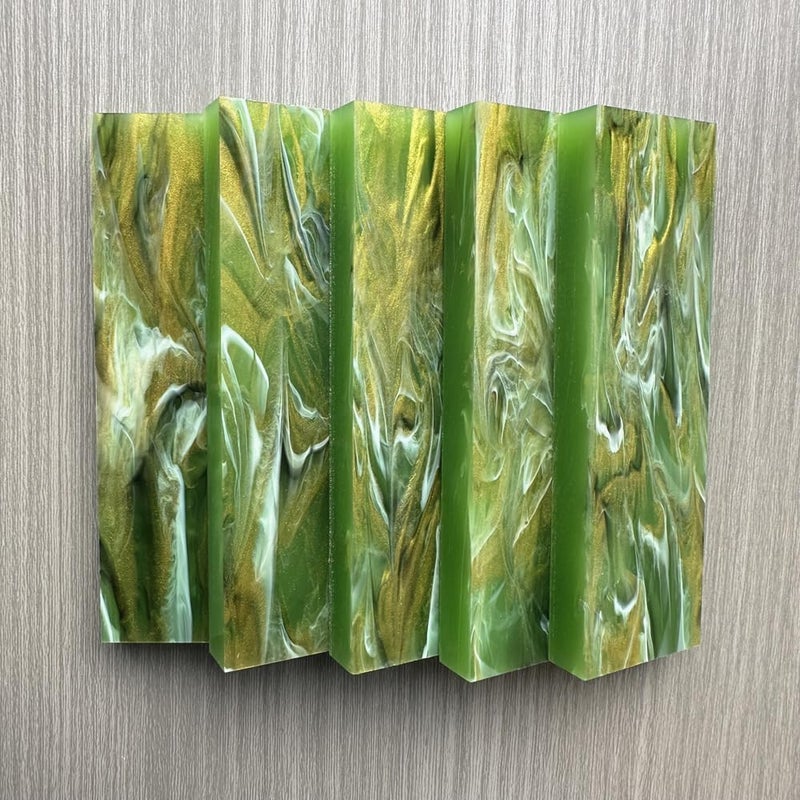Uotowell Pre-Cut Epoxy Resin Scales Blanks for Decorative Inlays in Guitar Bodies, Necks, Engraved Knife Handle and Gun Grips - Image 4